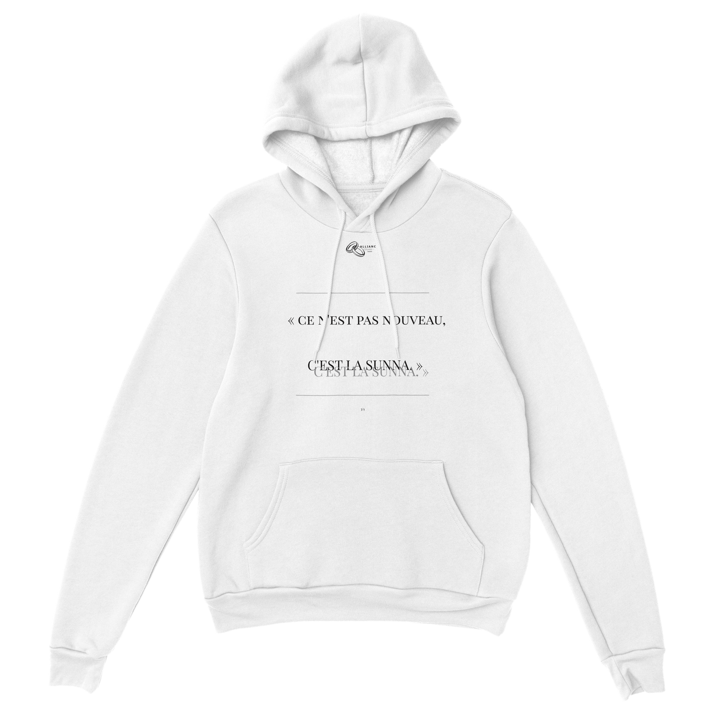 LE SWEAT AS-SUNNAH | COLLECTION "05.08.25" | Alliance & Désaveu® 3/1 Blanc | LIMITED