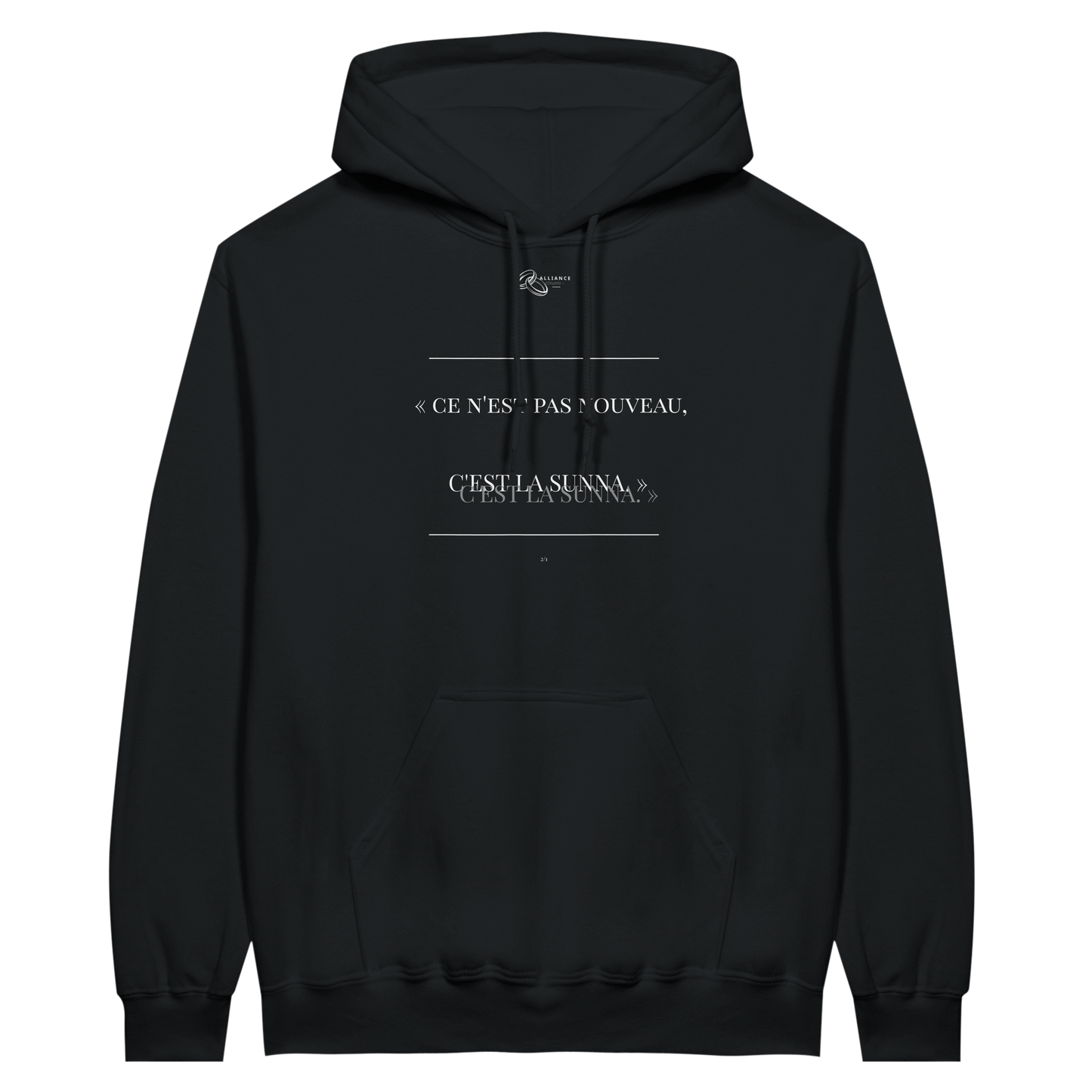 LE SWEAT IBRÂHÎM 60:4 | COLLECTION "05.08.25" | Alliance & Désaveu® 2/1 Noir | LIMITED