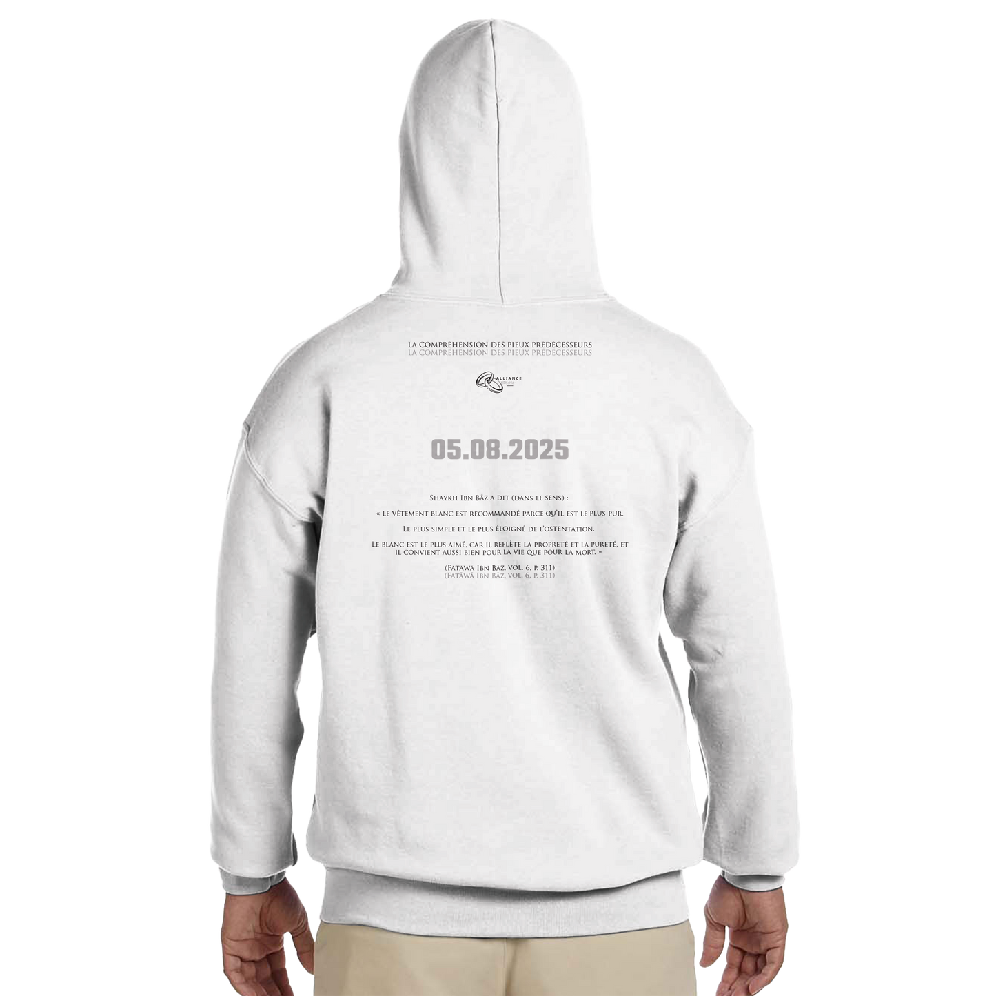LE SWEAT AS-SUNNAH | COLLECTION "05.08.25" | Alliance & Désaveu® 3/1 Blanc | LIMITED