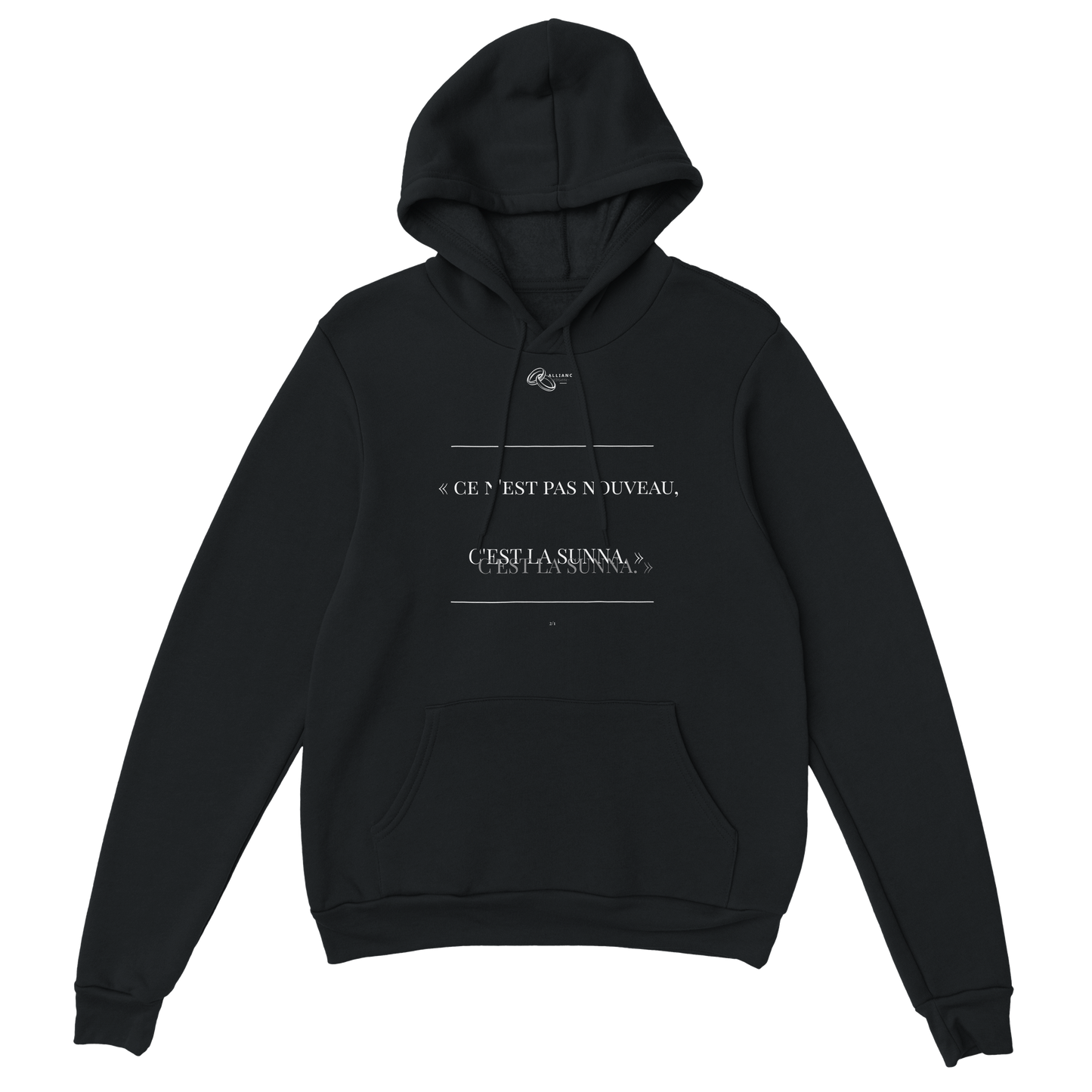 LE SWEAT IBRÂHÎM 60:4 | COLLECTION "05.08.25" | Alliance & Désaveu® 2/1 Noir | LIMITED