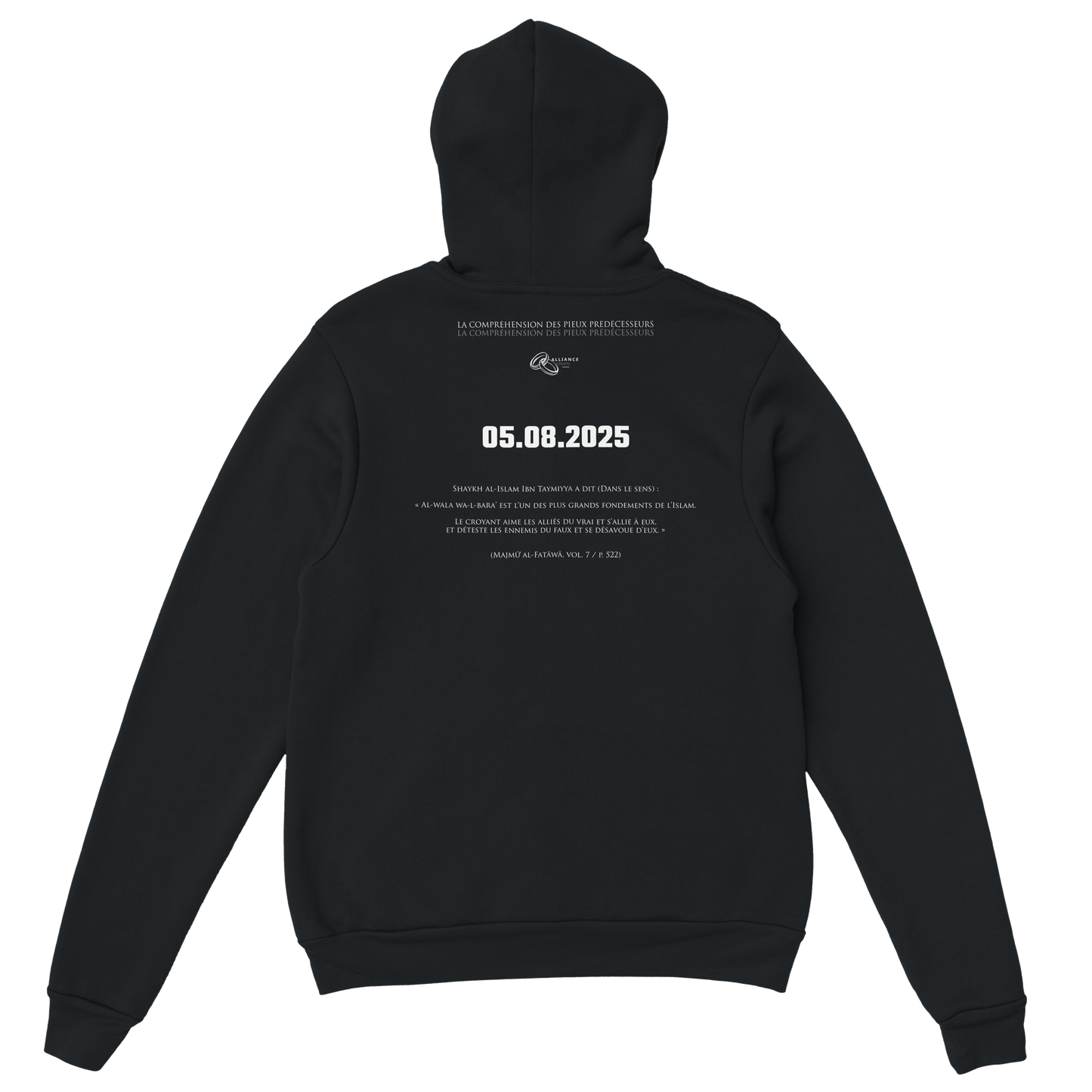 LE SWEAT IBRÂHÎM 60:4 | COLLECTION "05.08.25" | Alliance & Désaveu® 2/1 Noir | LIMITED